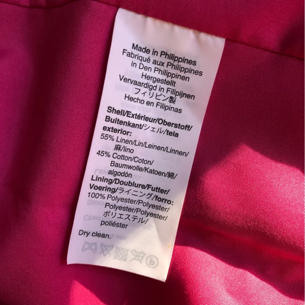 New w Tag: J Crew Linen Blend One Button Blazer. Size 12